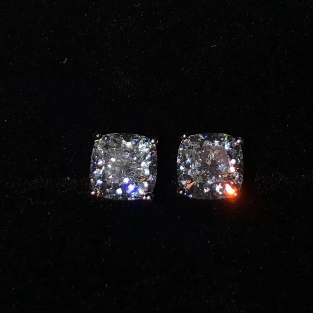 1.5ct Cushion Cut Earrings - Picture 6 of 14